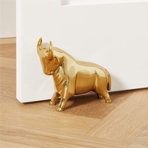 Gold Bull Doorstop / Bookend